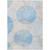 8' X 10' Ivory Blue And Taupe Polka Dot Washable Indoor Outdoor Area Rug
