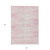 8' X 10' Pink And Gray Striped Washable Indoor Outdoor Area Rug