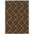 8' X 11' Brown Geometric Stain Resistant Indoor Outdoor Area Rug - 606114576730