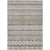 9' X 12' Taupe Beige And Gray Quatrefoil Washable Indoor Outdoor Area Rug