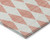9' X 12' Salmon And Ivory Geometric Washable Indoor Outdoor Area Rug
