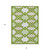 8' X 10' Lime Green And Ivory Trellis Washable Indoor Outdoor Area Rug
