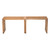 54" Natural Solid Wood Extendable Indoor Outdoor Bench