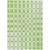 9' X 12' Lime Green And Ivory Geometric Washable Indoor Outdoor Area Rug - 608219348335