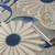 9' X 12' Blue and Gray Floral Non Skid Indoor Outdoor Area Rug