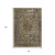 8' X 10' Brown And Denim Blue Medallion Washable Indoor Outdoor Area Rug