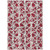 8' X 10' Burgundy And Ivory Abstract Washable Indoor Outdoor Area Rug - Burgundy, Ivory