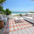8' X 10' Salmon And Ivory Geometric Washable Indoor Outdoor Area Rug
