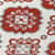 9' X 12' Red And Beige Medallion Washable Indoor Outdoor Area Rug