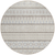 8' Ivory Beige And Taupe Round Quatrefoil Washable Indoor Outdoor Area Rug