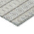 8' Ivory Beige And Taupe Round Quatrefoil Washable Indoor Outdoor Area Rug
