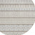 8' Ivory Beige And Taupe Round Quatrefoil Washable Indoor Outdoor Area Rug