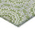 9' X 12' Olive Green And Ivory Floral Medallion Washable Indoor Outdoor Area Rug