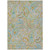8' X 10' Gray and Gold Paisley Washable Non Skid Indoor Outdoor Area Rug