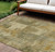 8' X 10' Khaki Beige And Wheat Abstract Washable Indoor Outdoor Area Rug