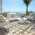 8' Taupe And Ivory Round Abstract Washable Indoor Outdoor Area Rug
