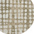 8' Taupe And Ivory Round Abstract Washable Indoor Outdoor Area Rug