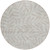 8' Taupe And Beige Round Floral Washable Indoor Outdoor Area Rug - 608219324162
