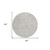 8' Taupe And Beige Round Floral Washable Indoor Outdoor Area Rug - 608219324162