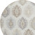 8' Ivory Khaki And Gray Round Southwestern Washable Indoor Outdoor Area Rug