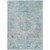 9' X 12' Sky Blue And Blush Medallion Washable Indoor Outdoor Area Rug