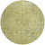 8' Fern Green And Sage Round Medallion Washable Indoor Outdoor Area Rug