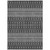10' X 14' Gray Silver And Charcoal Tribal Washable Indoor Outdoor Area Rug