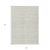 8' X 10' Ivory And Beige Southwestern Washable Indoor Outdoor Area Rug