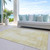 10' X 14' Gold Ivory And Beige Abstract Washable Indoor Outdoor Area Rug - 608219007386