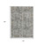 10' X 14' Pewter And Ivory Abstract Washable Indoor Outdoor Area Rug