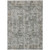 10' X 14' Pewter And Ivory Abstract Washable Indoor Outdoor Area Rug