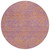 8' Purple And Copper Round Abstract Washable Indoor Outdoor Area Rug