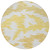 8' Gold Beige And Wheat Round Abstract Washable Indoor Outdoor Area Rug Transitional Style - Gold, Beige, Wheat Color