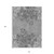 10' X 14' Gray Charcoal And Ivory Floral Washable Indoor Outdoor Area Rug