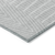 9' X 12' Silver And Ivory Geometric Washable Indoor Outdoor Area Rug