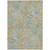 10' X 14' Gray and Gold Paisley Washable Non Skid Indoor Outdoor Area Rug