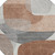 8' Rust And Gray Round Abstract Washable Indoor Outdoor Area Rug - 880016835007