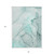 8' X 10' Teal Abstract Washable Non Skid Indoor Outdoor Area Rug