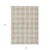 8' X 10' Beige And Gray Plaid Washable Indoor Outdoor Area Rug