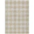 8' X 10' Beige And Gray Plaid Washable Indoor Outdoor Area Rug