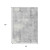 8' X 10' Gray And Silver Geometric Washable Indoor Outdoor Area Rug - 880016684919