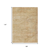 9' X 12' Linen And Wheat Aztec Washable Indoor Outdoor Area Rug