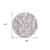 8' Purple Lavender And Beige Round Floral Washable Indoor Outdoor Area Rug