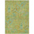 10' X 14' Artichoke Green Paisley Washable Indoor Outdoor Area Rug