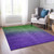 10' X 14' Green Purple And Charcoal Ombre Washable Indoor Outdoor Area Rug