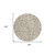 8' Beige Brown And Gray Round Floral Washable Indoor Outdoor Area Rug