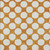 9' X 12' Orange And Ivory Polka Dot Washable Indoor Outdoor Area Rug