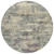 8' Sage Gray And Plum Round Abstract Washable Indoor Outdoor Area Rug
