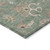 10' X 14' Artichoke Green Ivory And Coral Floral Washable Indoor Outdoor Area Rug - 880016759488