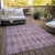 8' X 10' Blush Geometric Washable Non Skid Indoor Outdoor Area Rug